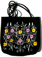 カシミール刺繍/大判ショルダーバッグ