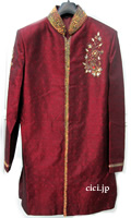 インド民族衣装／男性用クルタシェルワニ
